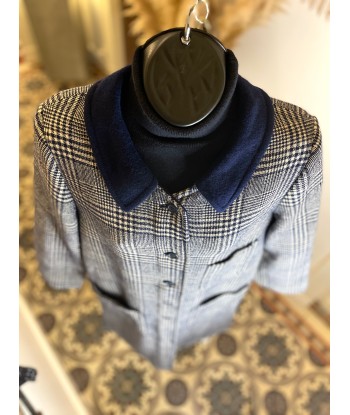 Manteau tartan 💙🤍💙 prix