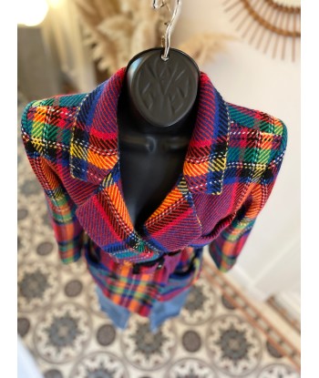 Veste/Caban tartan sur le site 