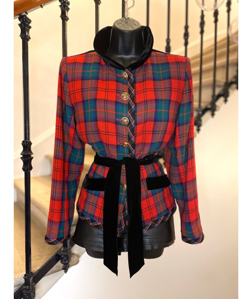 Veste tartan et velours Amélioration de cerveau avec