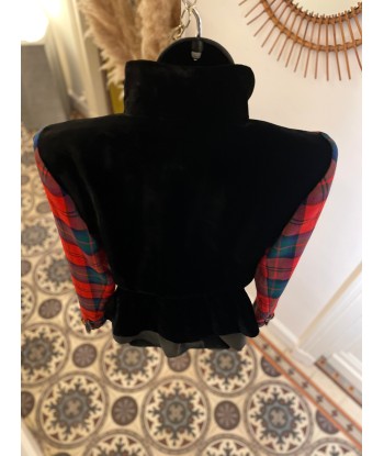 Veste tartan et velours Amélioration de cerveau avec