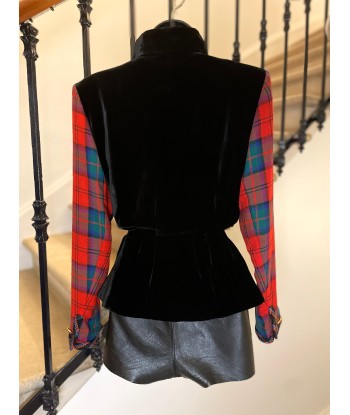 Veste tartan et velours Amélioration de cerveau avec