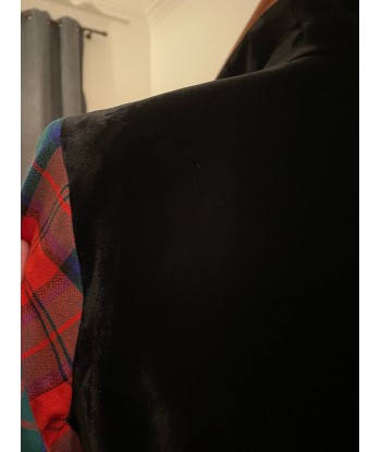 Veste tartan et velours Amélioration de cerveau avec