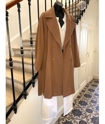 Manteau Camel la chaussure