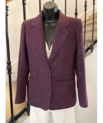 Veste/Blazer prune chinée outlet