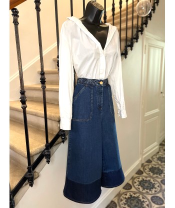 Jupe culotte jeans chez Cornerstreet bien 