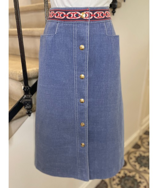 Jupe en jeans avec broderies en ligne des produits 