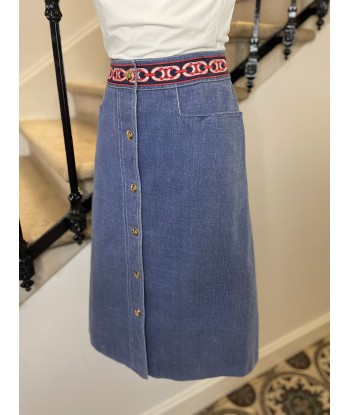 Jupe en jeans avec broderies en ligne des produits 