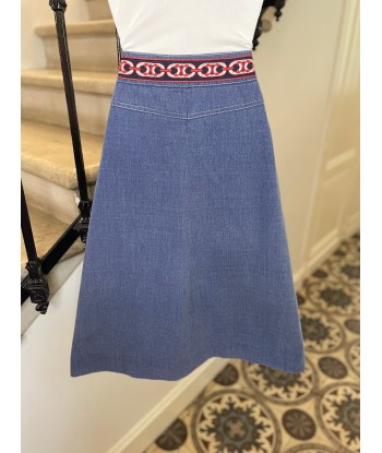 Jupe en jeans avec broderies en ligne des produits 