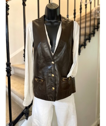 Gilet Calèche en cuir ouvre sa boutique